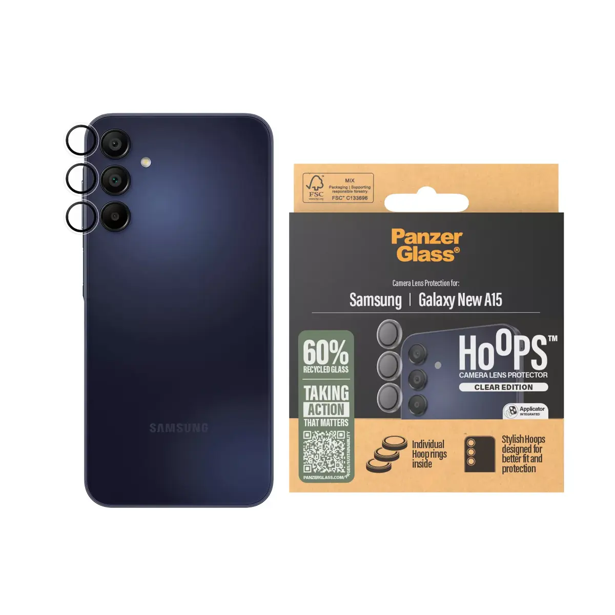 Objektīva aizsargs Samsung New A15 A15 5G Photo 2
