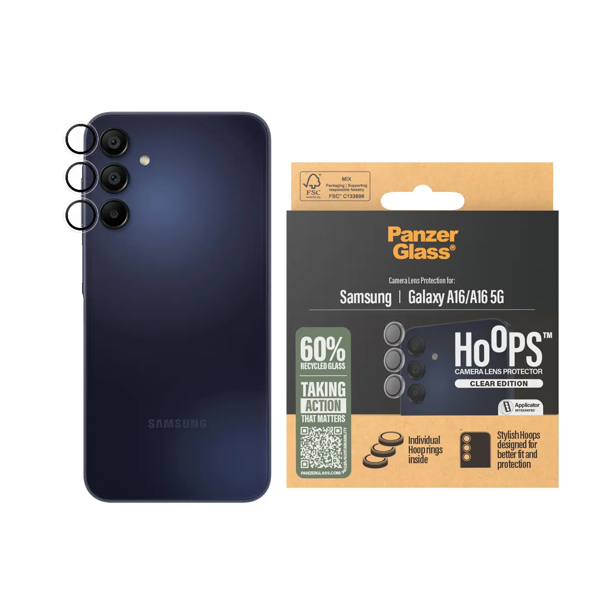 Защита объектива PanzerGlass Hoops для Samsung Galaxy A16 Photo 3