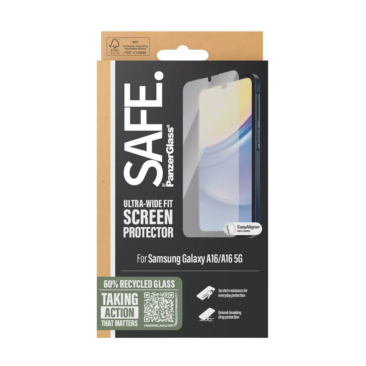 Ekrāna aizsargs PanzerGlass SAFE. by ® Samsung Galaxy A16 A16 5G Photo 3
