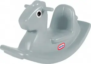 Šūpuļzirgs Little Tikes modelis 174216 — pelēks plastmasas braucamrīks bērniem