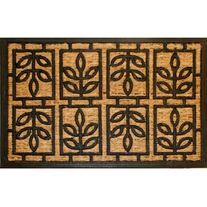 Durvju paklājs BESK 40x60 cm no kokosšķiedras ar gumijas pamatni