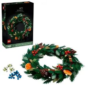 construction toy LEGO 10340 Icons Christmas Wreath
