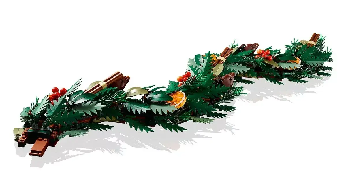 būvniecības rotaļlieta LEGO 10340 Icons Ziemassvētku vainags Photo 5