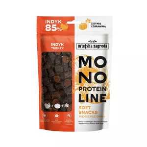 Мягкие лакомства для собак wiejskazagroda Monoprotein Line Turkey 115 г — гипоаллергенные, монопротеин, для взрослых