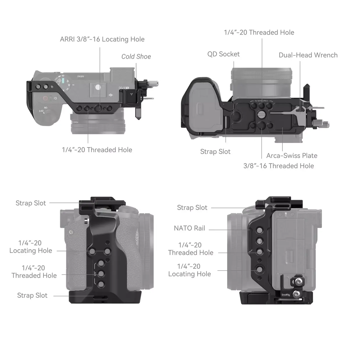 SmallRig 4336 Camera Cage for Sony A6700 Photo 3