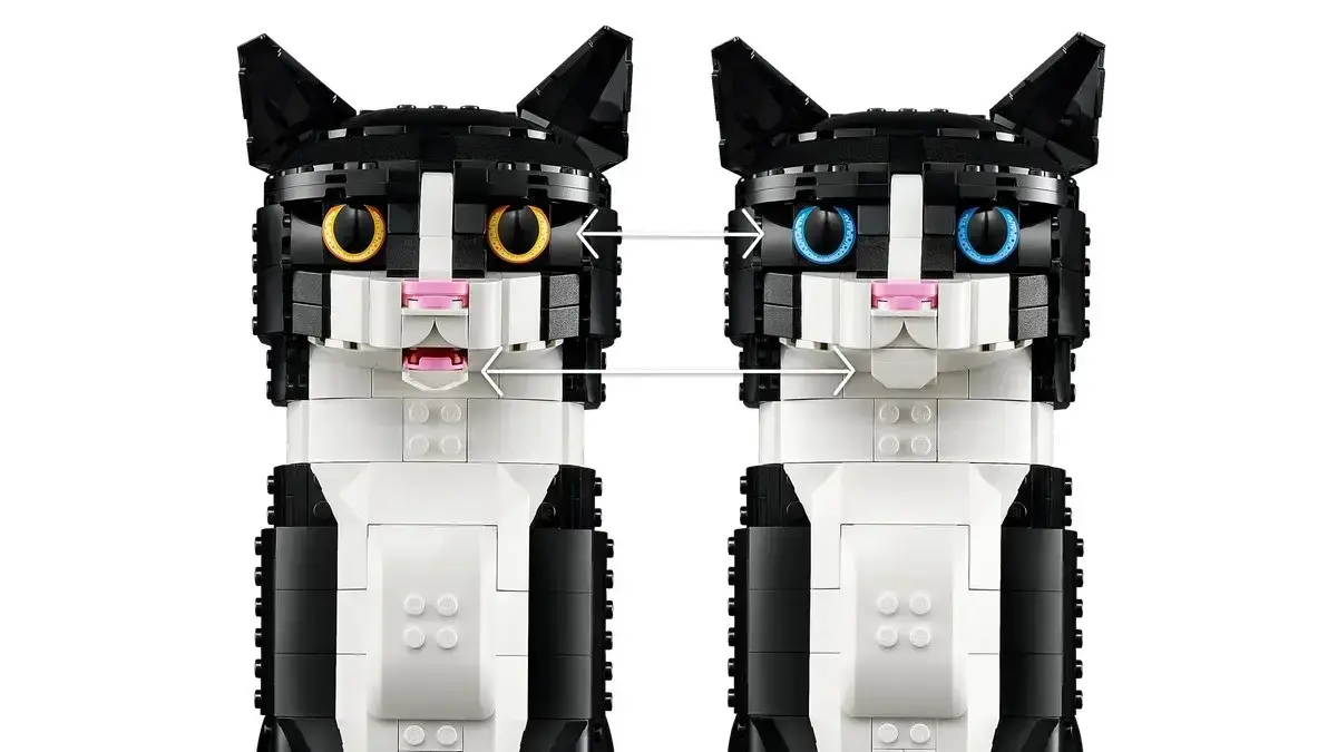 LEGO Ideas 21349 Tuxedo Cat building kit Photo 6