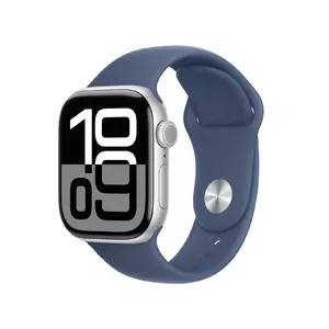 Умные часы Apple Watch Series 10 GPS + Cellular 42mm Серебряный алюминиевый корпус Синий