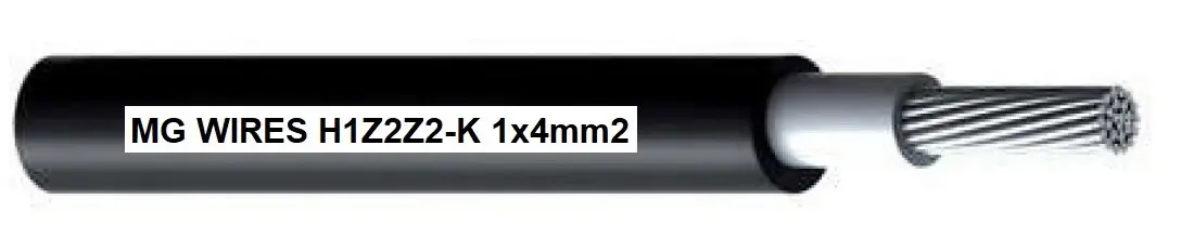 MG Wires H1Z2Z2-K fotoelektriskais kabelis 1x4mm2