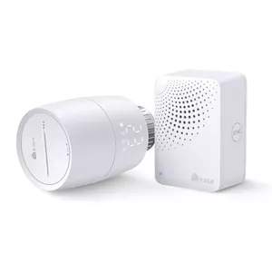Kasa Smart Thermostatic Radiator Valve Starter Kit White Polycarbonate Rotary Control