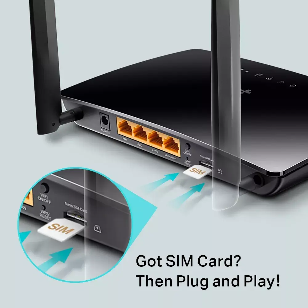 TP-Link 300 Mbps Bezvadu N 4G LTE Maršrutētājs Photo 5
