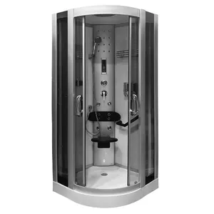 Shower cabin AMUE AMO-06089-80W 80×80 cm, corner massage shower unit