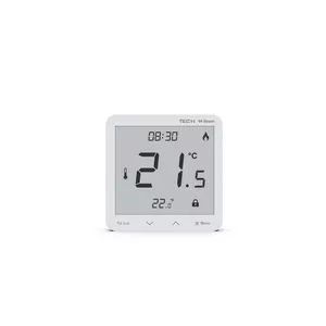 Wired room controller Tesa Sinum White R-S3 — wall-mounted climate controller, wired connection