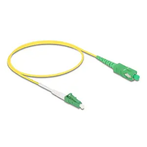 DeLOCK 83234 InfiniBand Fibre Optic Cable 0.5m LC SC LC/APC Yellow