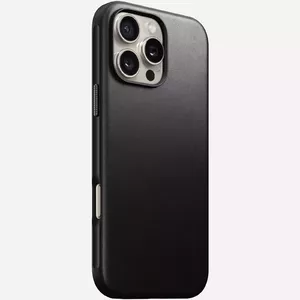 Чехол для мобильного телефона Nomad NM01693185 для Apple iPhone 16 Pro Max, кожа/TPU/PC, черный, для экрана 17.5 см (6.9")