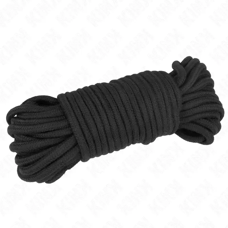 Бондаж KINK COTTON ROPE 20 МЕТРОВ ЧЕРНЫЙ Photo 2