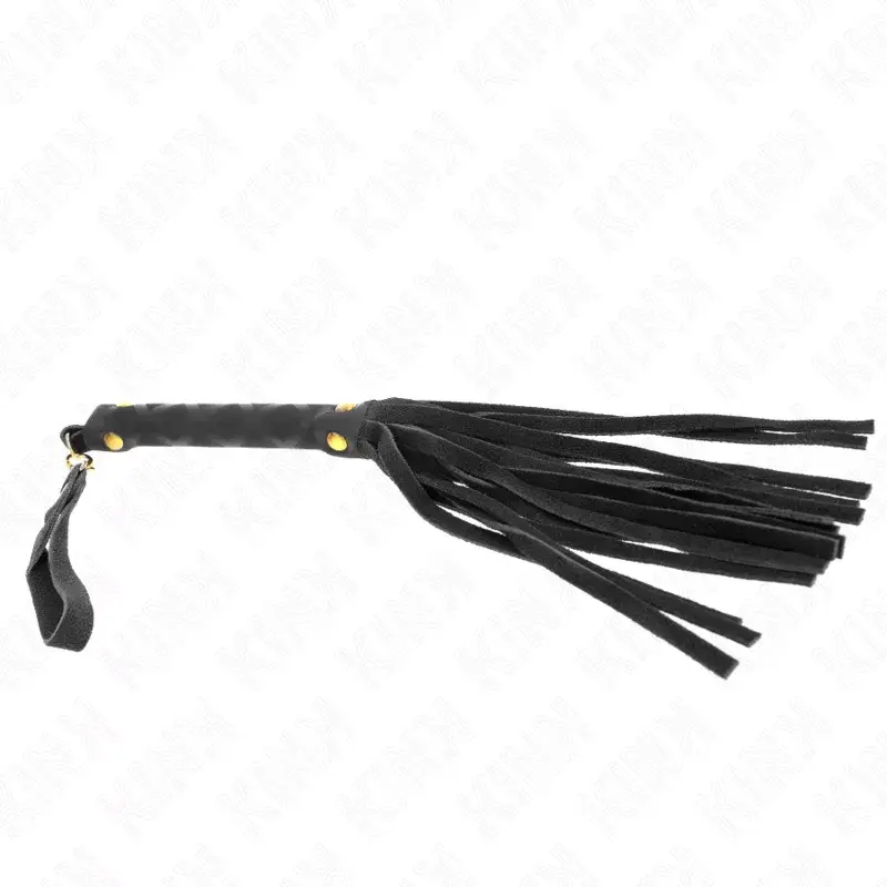 KINK IMPACT & TOUCH Black Suede Mini Whip 30 cm Photo 4