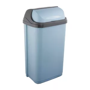 keeeper waste bin Rasmus 50 L with rotating lid, blue, 39 × 29.5 × 67.5 cm