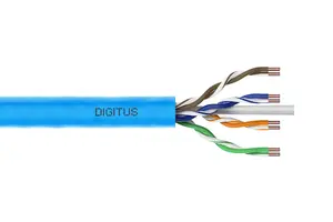 DIGITUS DK-1616-A-VH-1 Instalācijas kabeļi CAT 6A U/UTP 100 m simplex B2ca AWG 23/1 LSOH zils