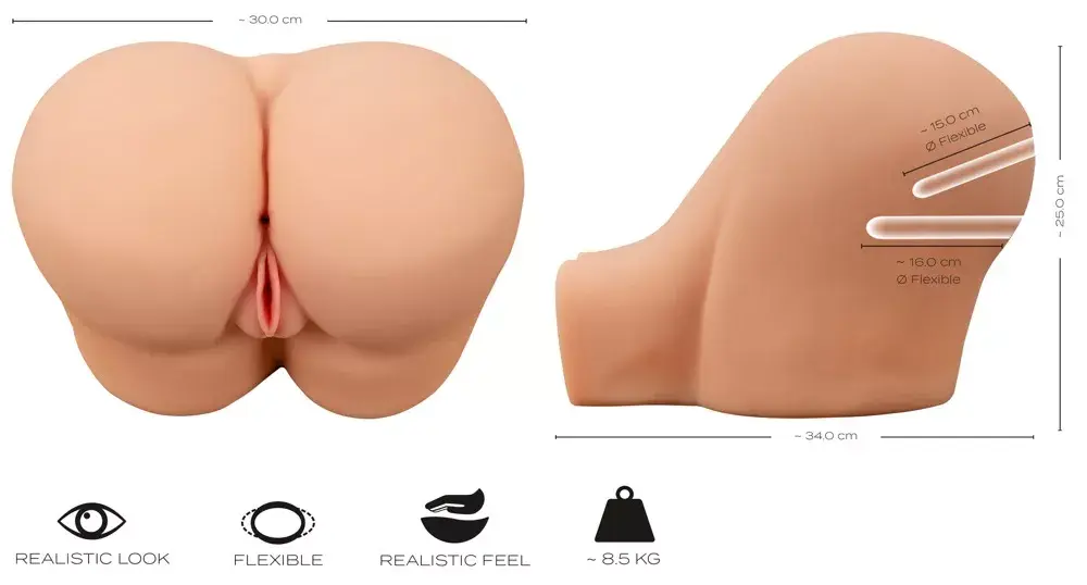 Торсо-мастурбатор Realistixxx Deluxe Ass Photo 11