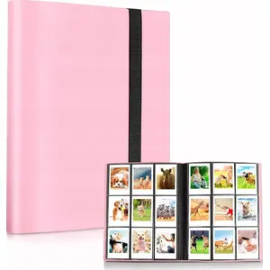 Fotoalbums LoveInstant SB7960 — vietas 360 fotogrāfijām, saderīgs ar Instax Mini / Xiaomi / Polaroid / Canon / HP / Kodak, rozā