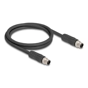 DeLOCK sensor/actuator cable 1 m RST M12 Black 80514