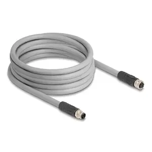 Кабель датчика/актуатора DeLOCK 80541 5 м RST M12 Серый