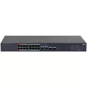 Pārvaldāms L2 slēdzis DAHUA DH-CS4226-24ET-375 — 18 Gigabit PoE porti, 2 SFP, PoE budžets 135 W, metāla 19" montāža
