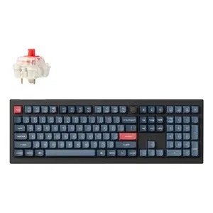 Mechanical full-size keyboard Keychron V6 Max — RF Wireless + Bluetooth, RGB backlight, Black/Grey