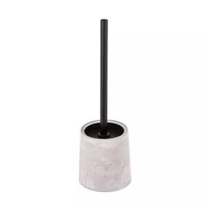Toilet brush and holder Wenko 24815100 — grey cement/plastic, H 380 mm, Ø 115 mm