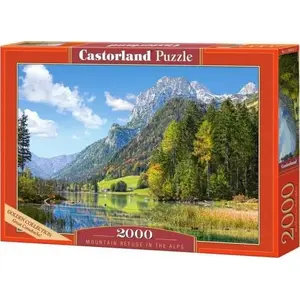 Пазл Castorland 2000 деталей — Горное убежище в Альпах, пейзаж