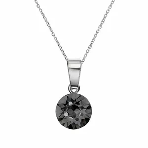 Sudraba kulons "Klasika (Silver Night)" ar Swarovski™ kristāliem