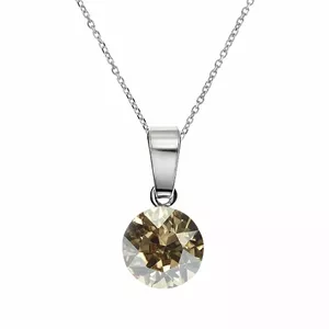 Sudraba kulons "Klasika (Golden Shadow)" ar Swarovski™ kristāliem