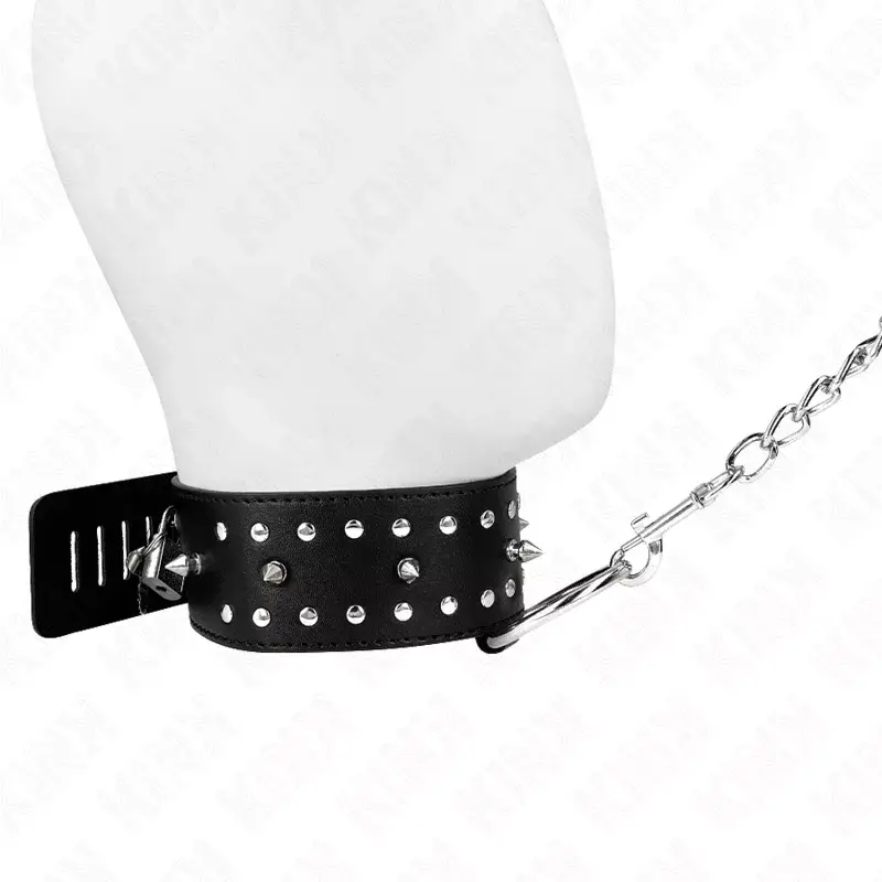 Necklace with Leash KINK COLLAR & GAG Model 1 Photo 2