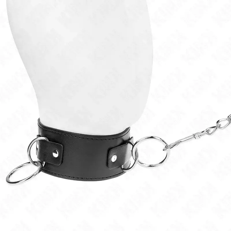 Ожерелье с поводком KINK COLLAR & GAG 3 кольца 36–43 см Photo 2