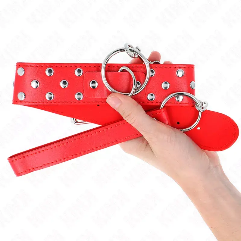 Necklace KINK RING RIVET STRAP 65 cm – KINK COLLAR & GAG Photo 4
