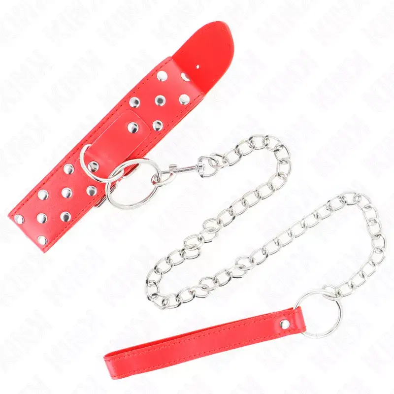 Necklace KINK RING RIVET STRAP 65 cm – KINK COLLAR & GAG Photo 5