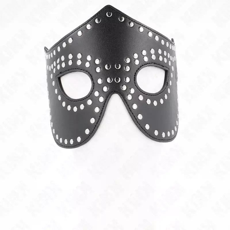 KINK LEATHERETTE маска с заклёпками Модель 2 30x12 см Photo 3