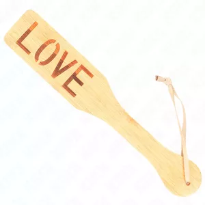 KINK IMPACT & TOUCH Паддл KINK BAMBOO WORD LOVE 32 x 5,5 см
