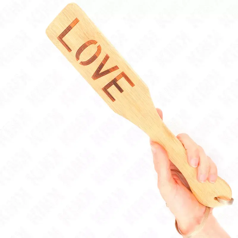 KINK IMPACT & TOUCH Паддл KINK BAMBOO WORD LOVE Photo 4