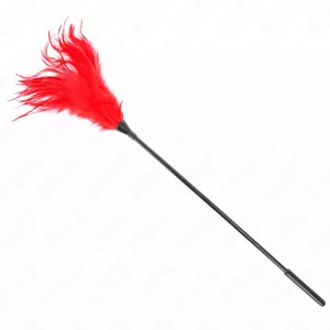 Игрушка с перьями KINK IMPACT & TOUCH D-240731 — 45 см, красные оттенки