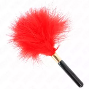 Игрушка из перьев KINK IMPACT & TOUCH KINK D-240738 Tickle Feathers 18 см Красный Золотой Металл