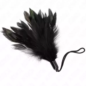 Игрушка с перьями KINK IMPACT & TOUCH Tickle Feathers KINK D-240741 — 15 см, пластиковая основа, верёвочная ручка