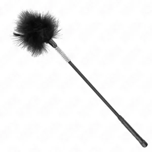 Пёрышко-щекоталка KINK IMPACT & TOUCH Tickle Feathers KINK D-240745 50 см с ручкой со стразами