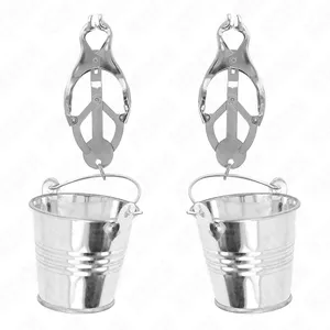 Зажимы для сосков KINK NIPPLE GRIP D-240971, регулируемые, серебристые металлические