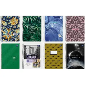 Notebook pad INTERDRUK A4, 100 sheets, squared rule, pack of 5