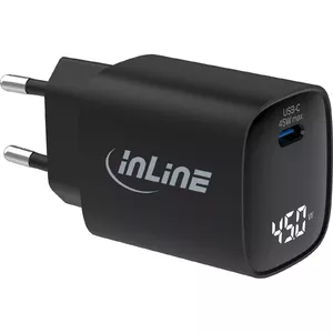 InLine USB PD источник питания GaN зарядное устройство 45W USB-C с дисплеем