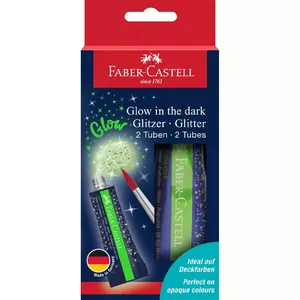 Faber-Castell 125092 neprofesionālā krāsa Spīguļu (gliteru) plakātu krāsa 12 ml 2 pcs