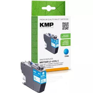 Картридж KMP Brother MFC-J5340DW LC422XLC Cyan 1500S 20ml Восстановленный