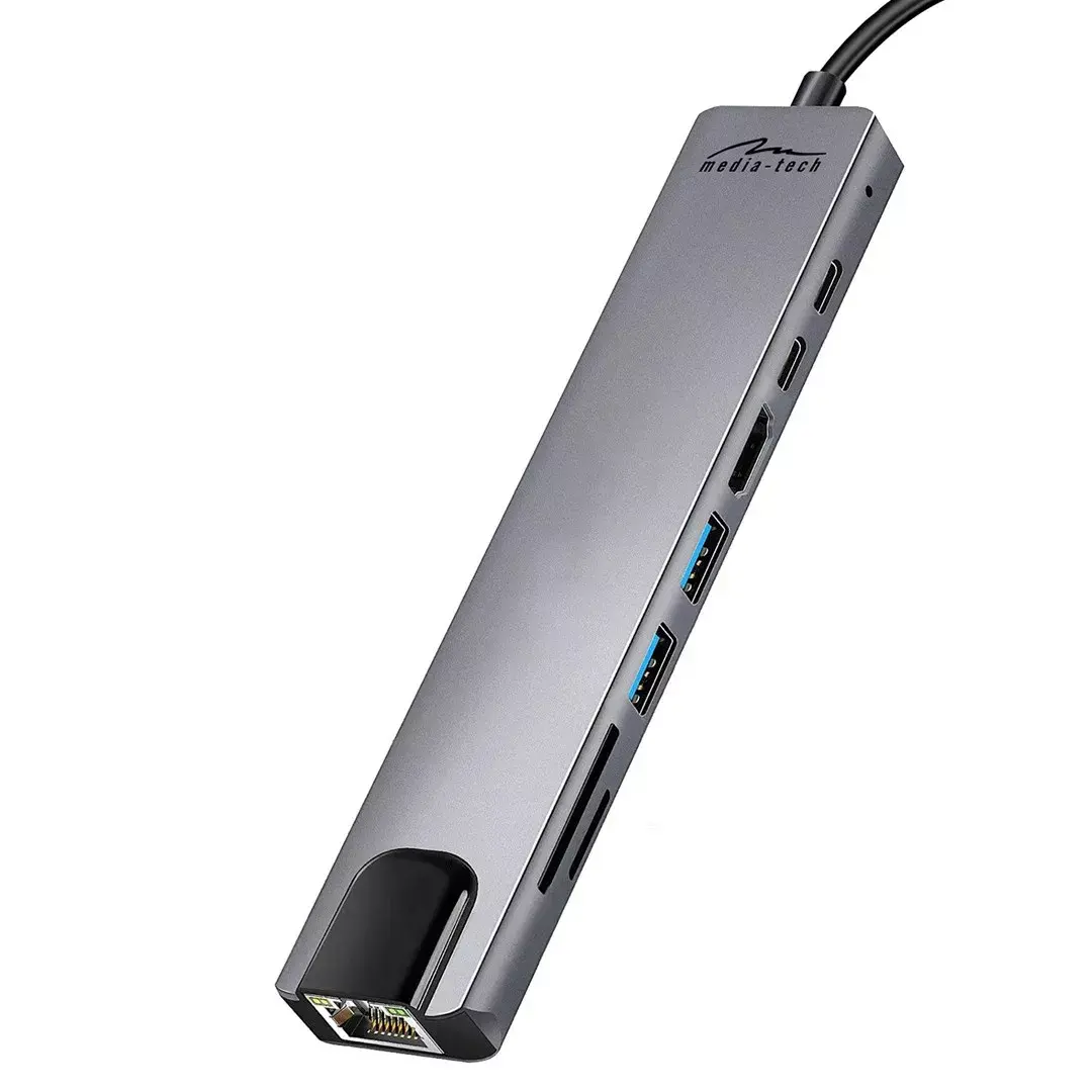 MEDIA-TECH MT5046 док‑станция 8‑в‑1 USB‑C Photo 4