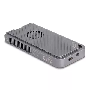 Корпус для SSD DELOCK 42025 для 1 x M.2 (PCIe, USB4 Gen4, USB‑C) серый, алюминий
